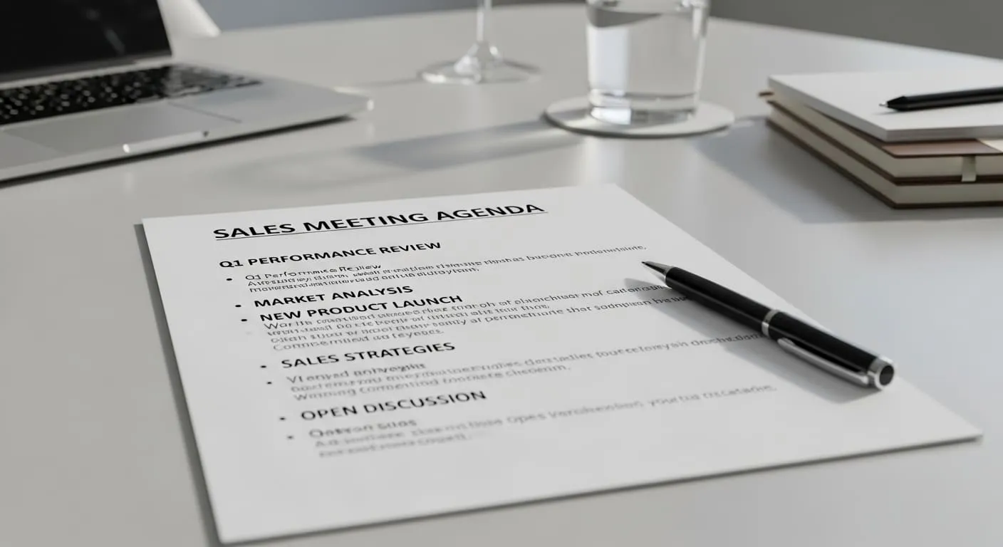Sales Meeting Agenda : Template & Tips